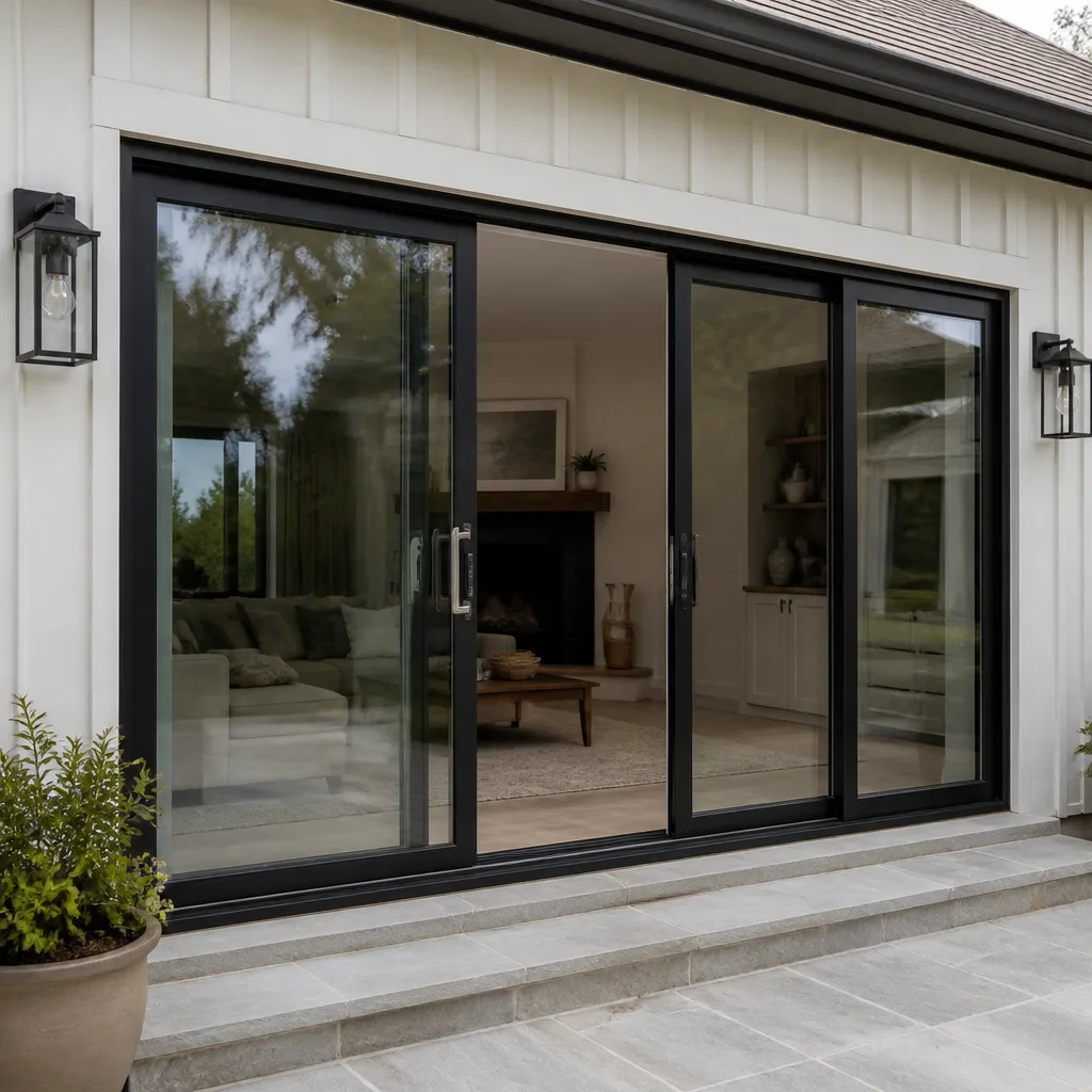 Sliding glass doors